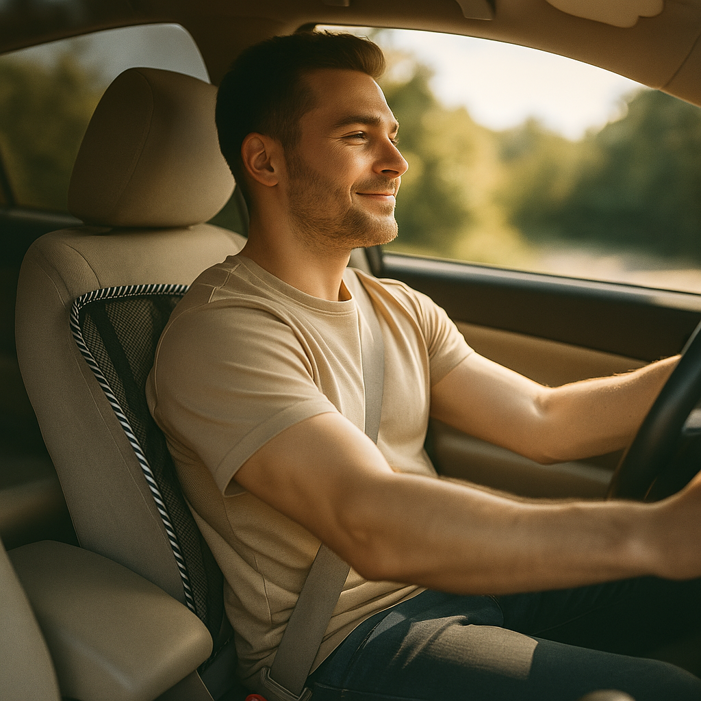 Car Seat Mesh Lumbar Support