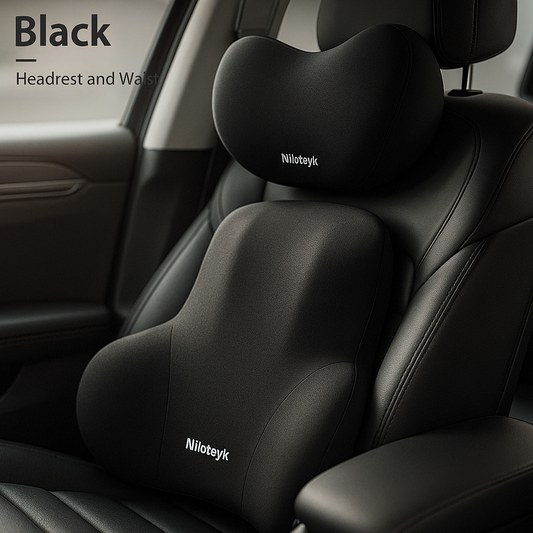 Memory Foam Car Neck & Lumbar Support Set