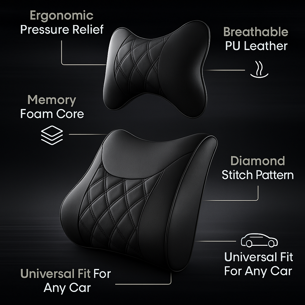 Neck & Lumbar Support Set