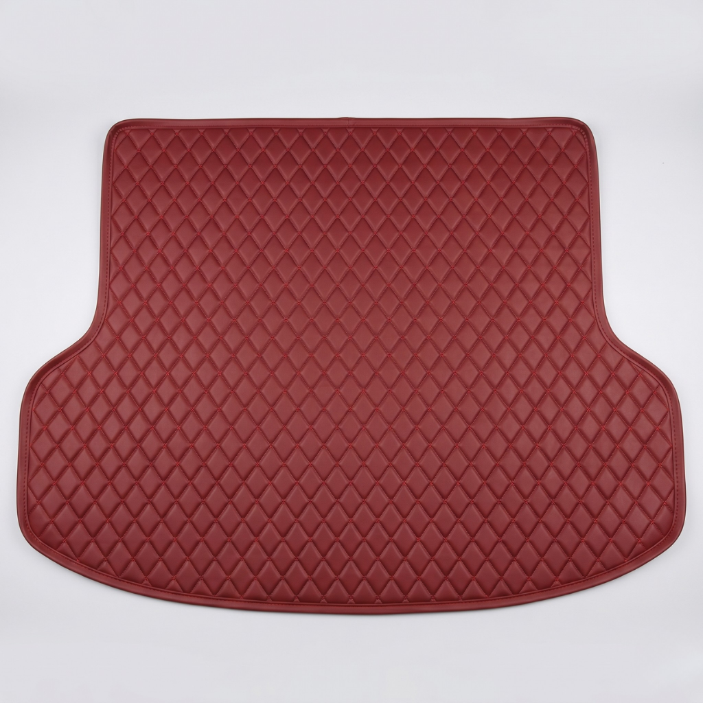 Wine Red Custom Car Trunk Mats