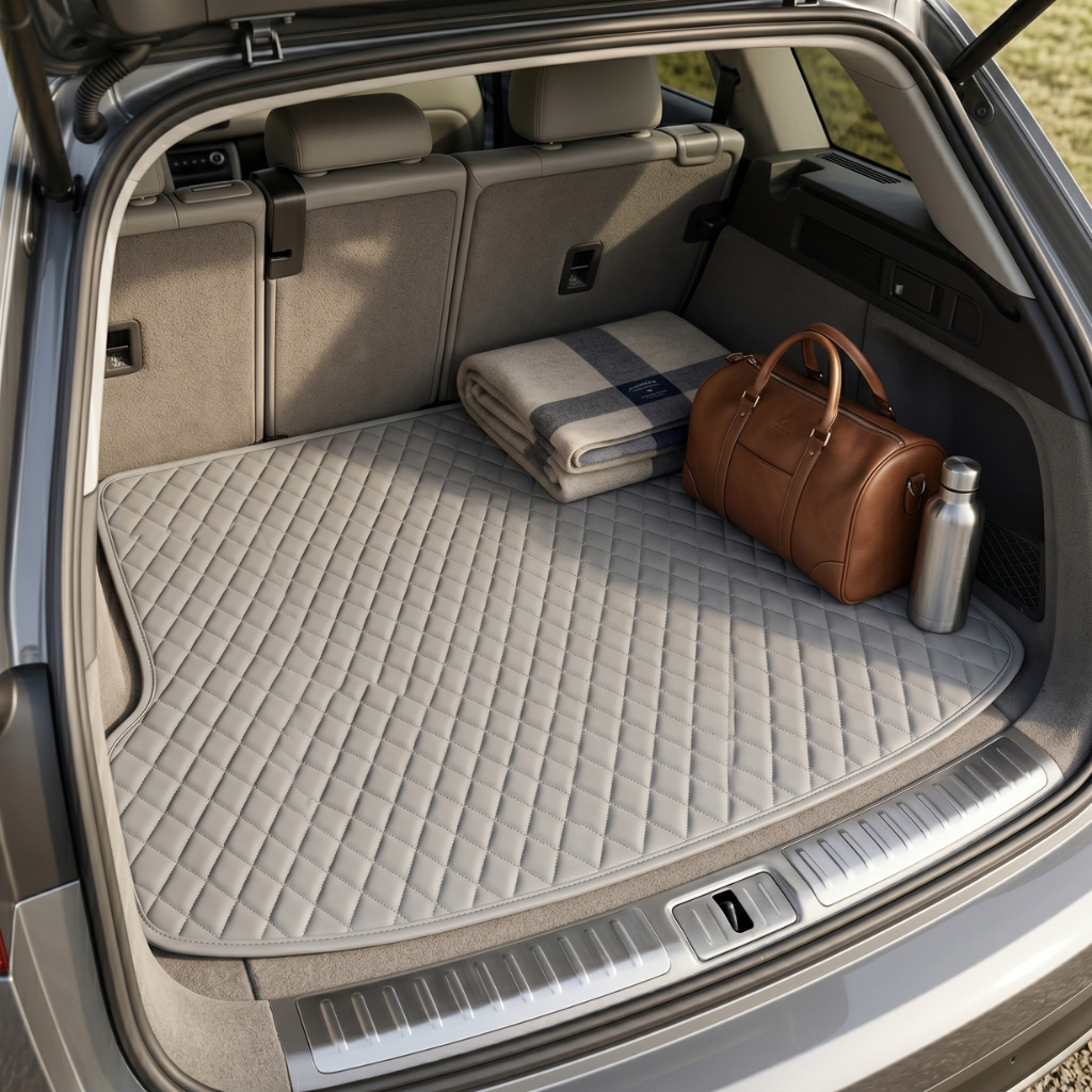 Gray Custom Car Trunk Mats