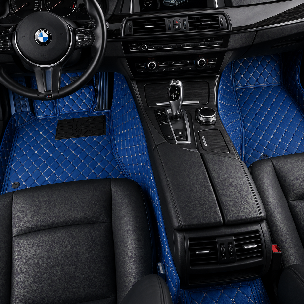 Blue Custom Car Floor Mats
