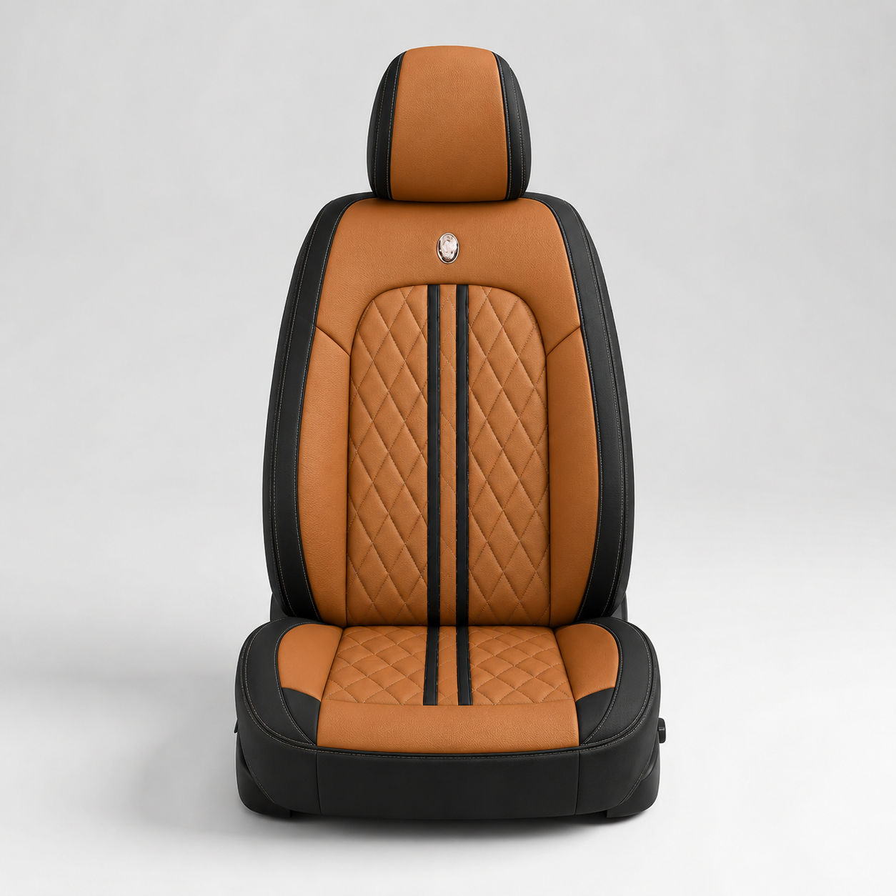 Brown & Black Car Seat Covers