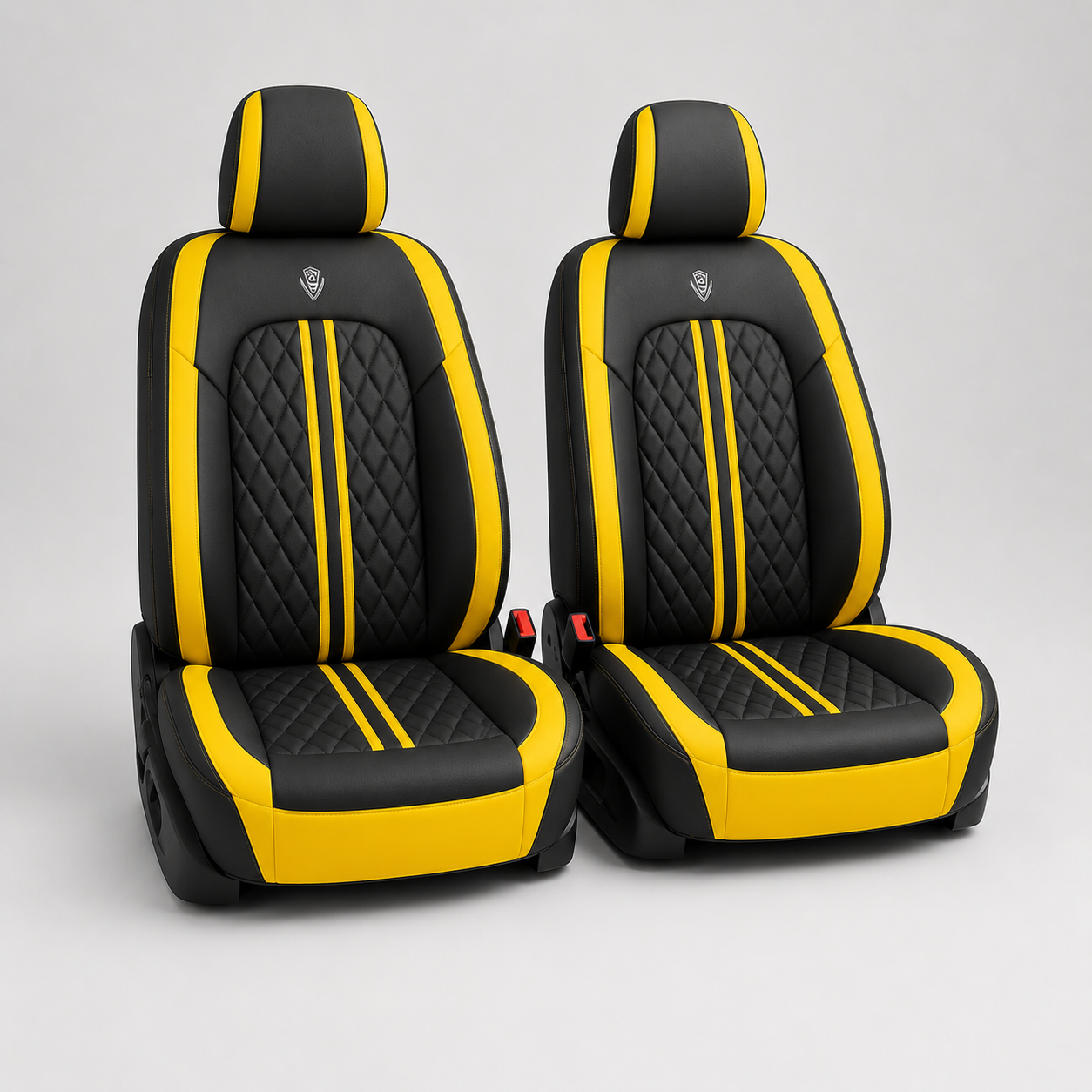 Black & Yellow Car Seat Covers