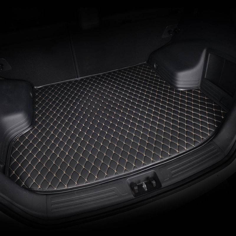 Custom Black & White Trunk Mats