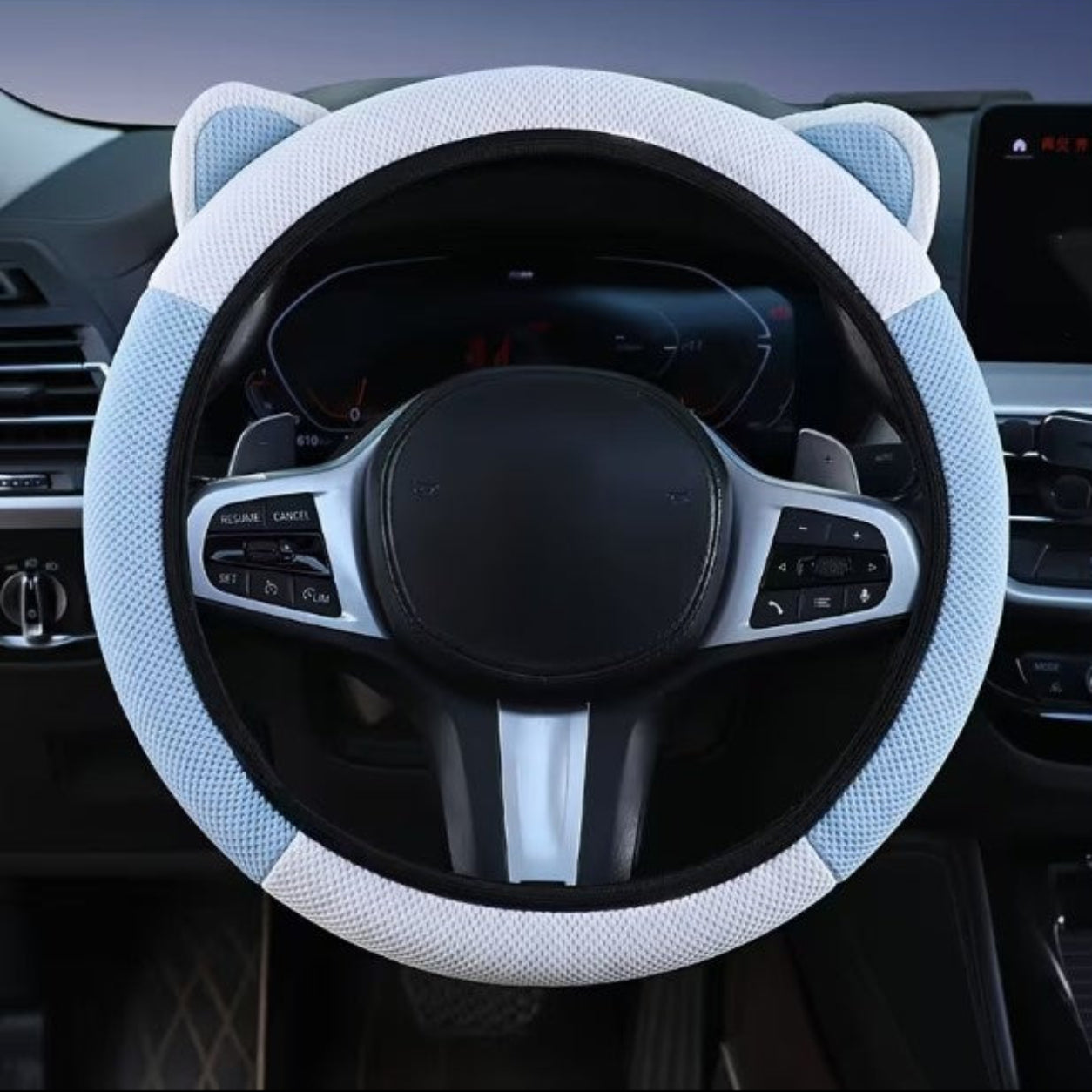 Car Steering Wheel Cover with Cute Ear Design