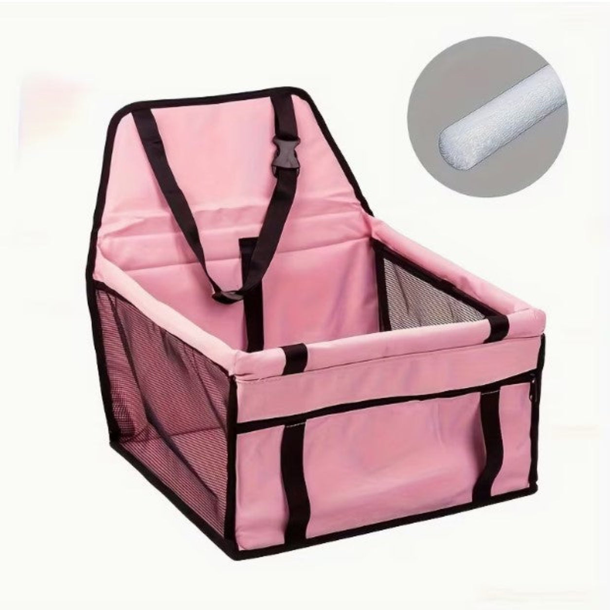 Dog Car Seat With Clip-On Leash