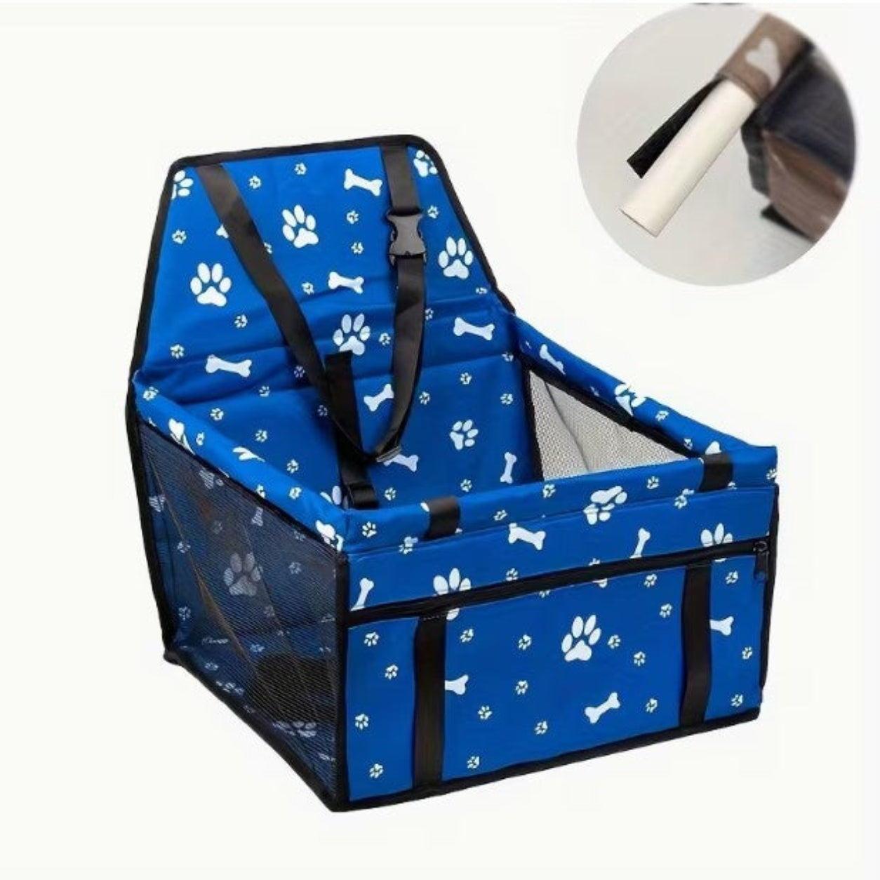 Dog Car Seat With Clip-On Leash