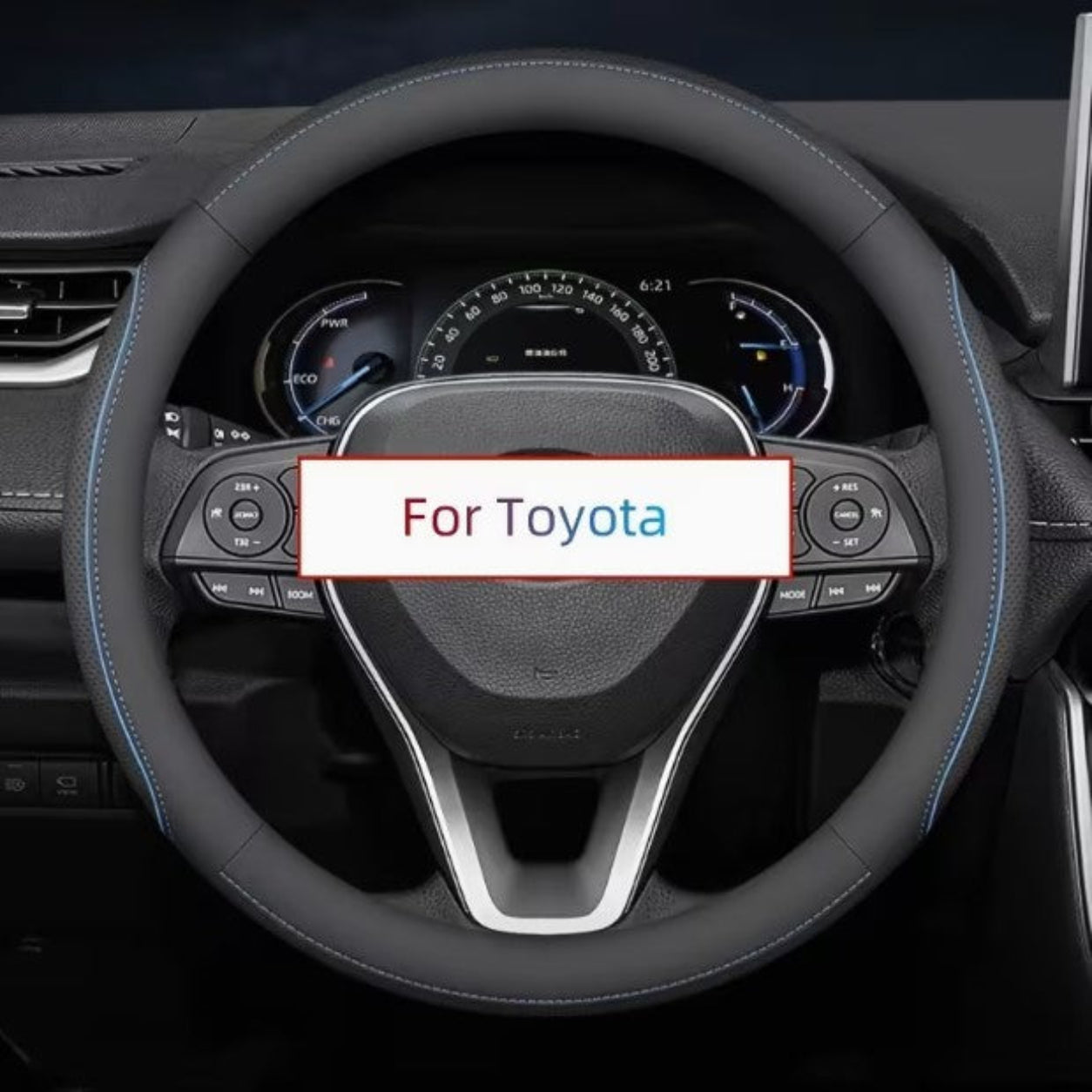 Faux Leather Steering Wheel Cover for Toyota