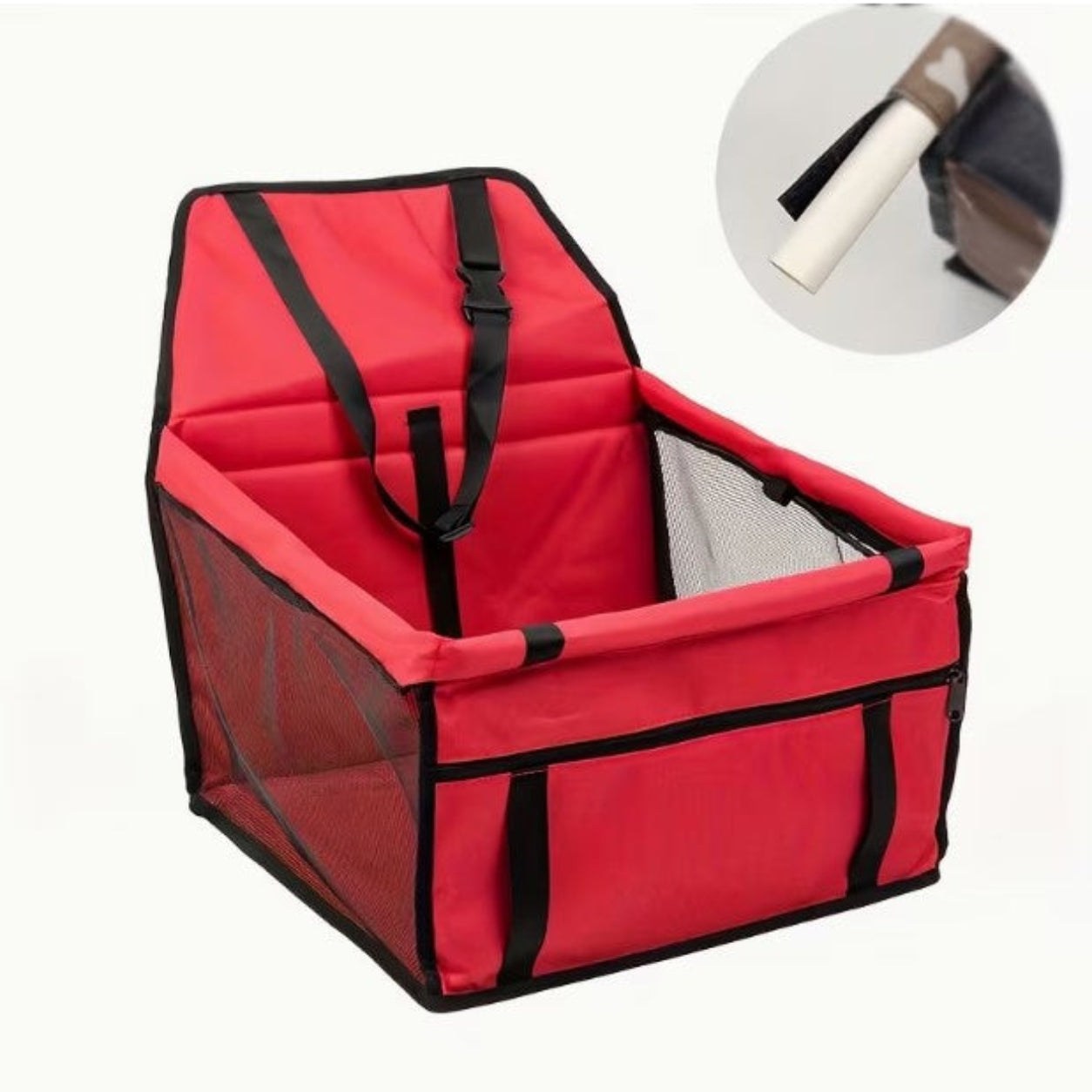 Dog Car Seat With Clip-On Leash
