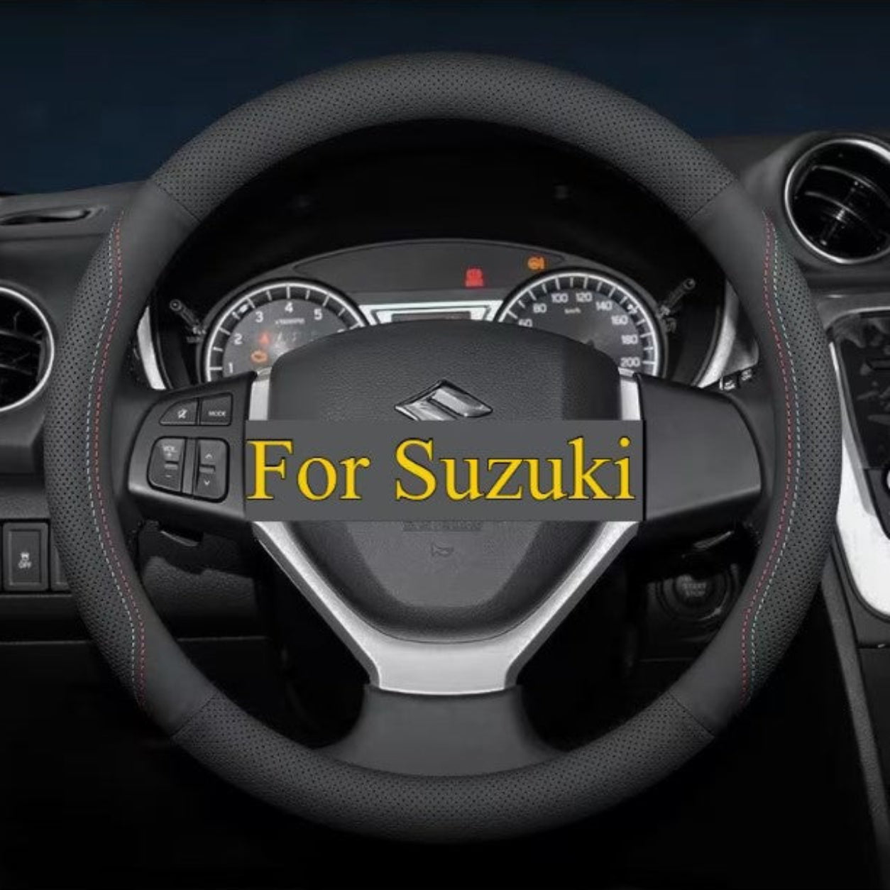 Suzuki Faux Leather Steering Wheel Cover