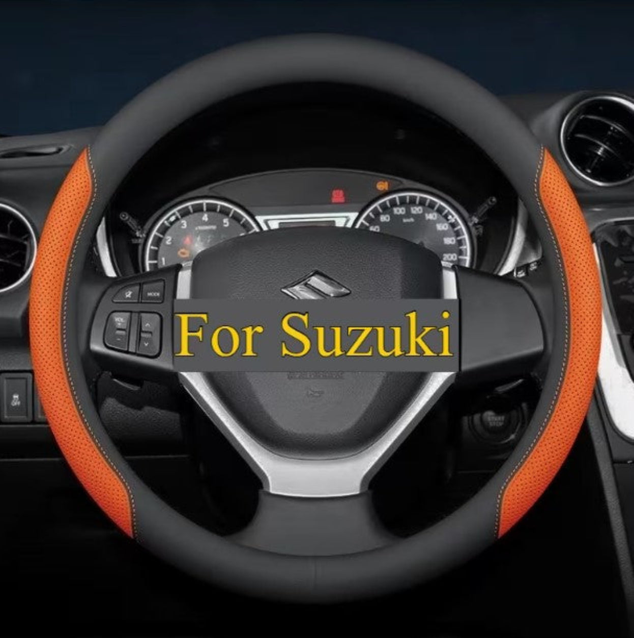 Suzuki Faux Leather Steering Wheel Cover