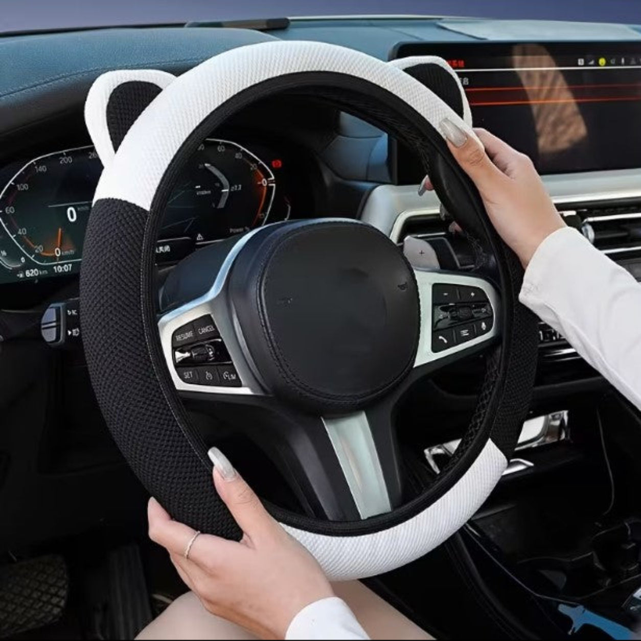 Car Steering Wheel Cover with Cute Ear Design