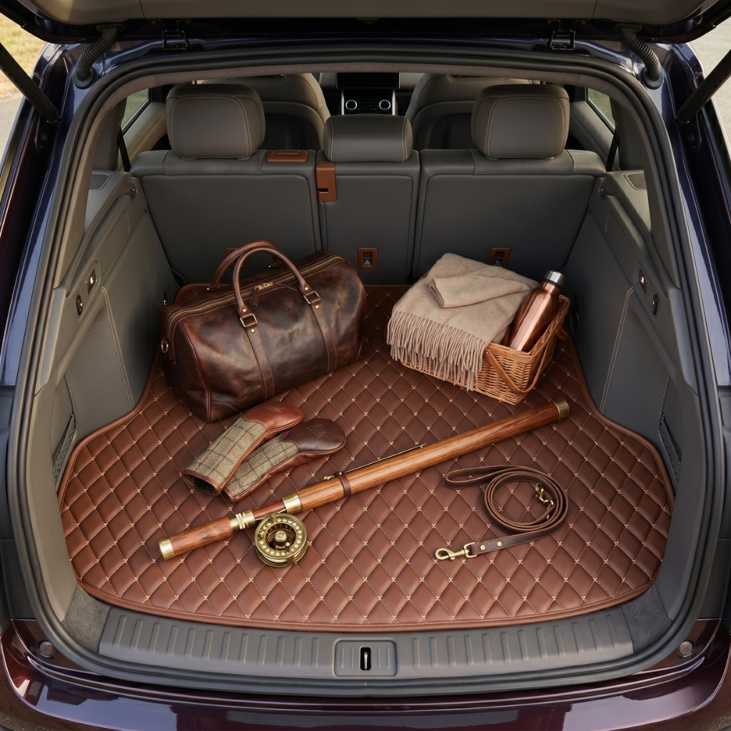 Dark Brown Custom Car Trunk Mats