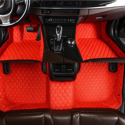 Red Custom Car Floor Mats