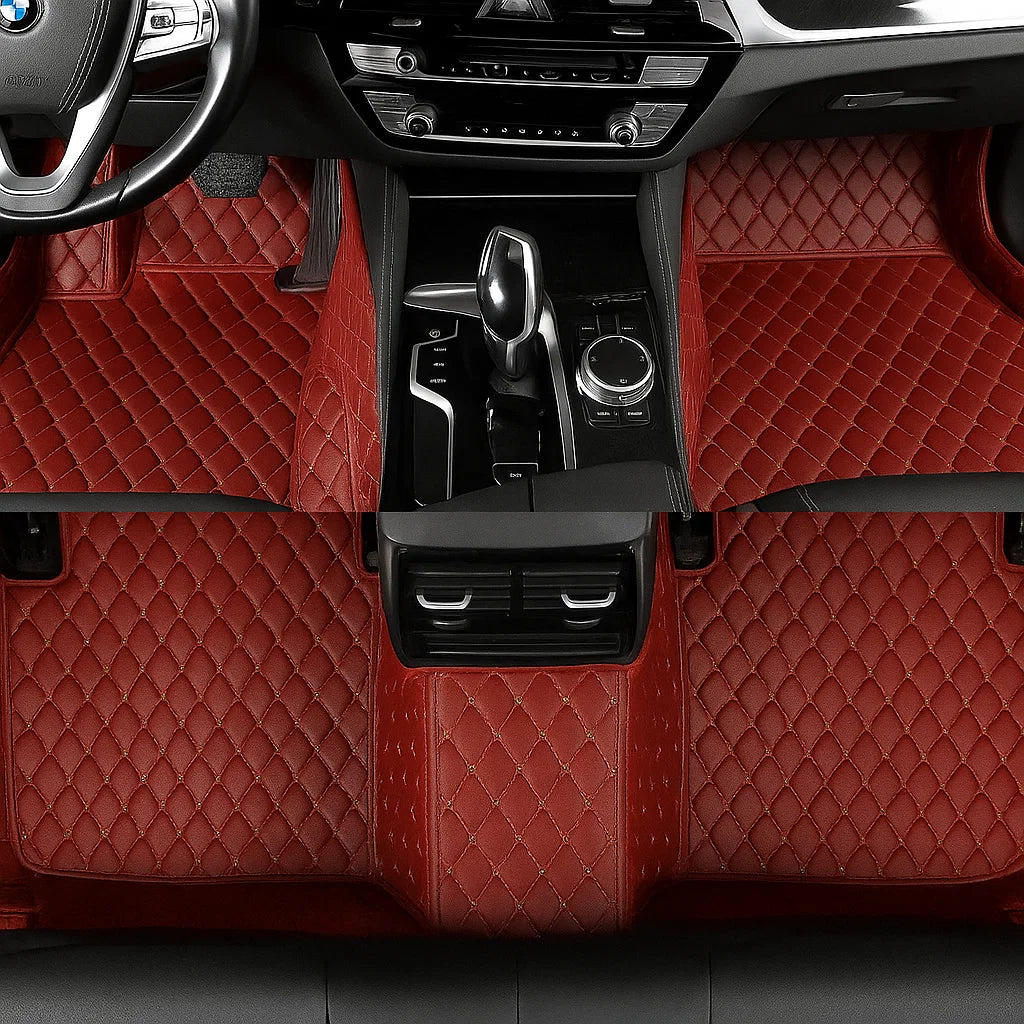 Custom Leather Floor Mats