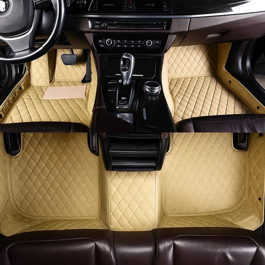Beige Custom Car Floor Mats