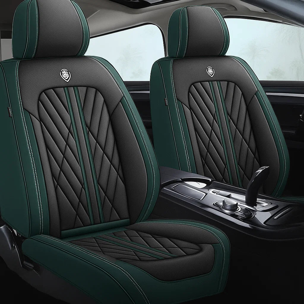 Green & Black Car Seat Covers