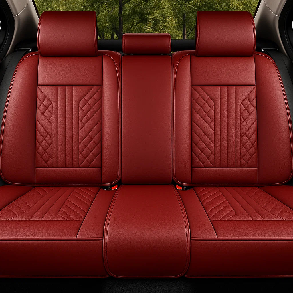 Wine Red Car Seat Covers