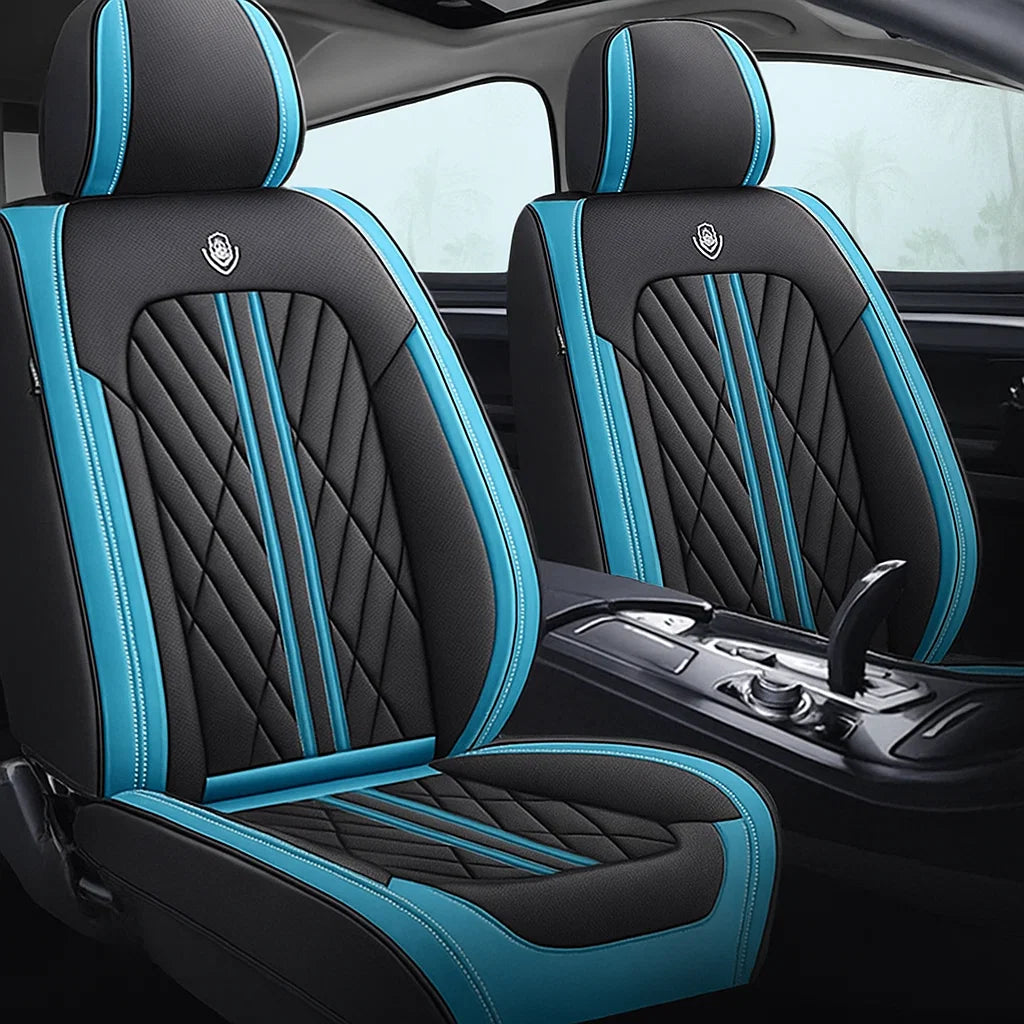 Black & Blue Car Seat Covers