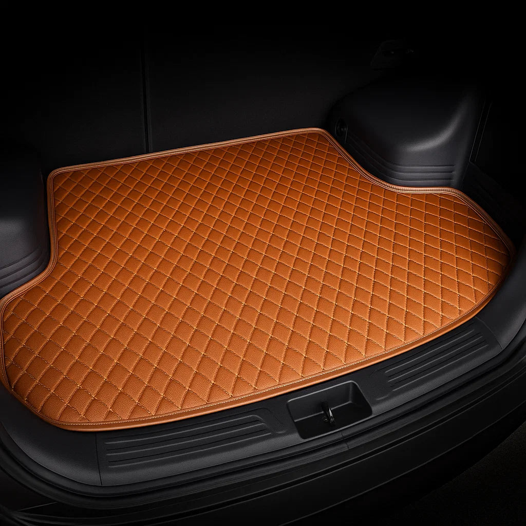 Brown Custom Car Trunk Mats