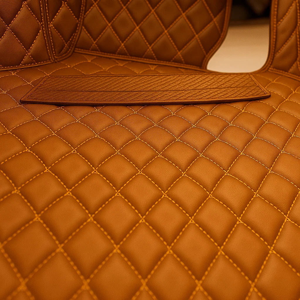 Brown Custom Car Trunk Mats