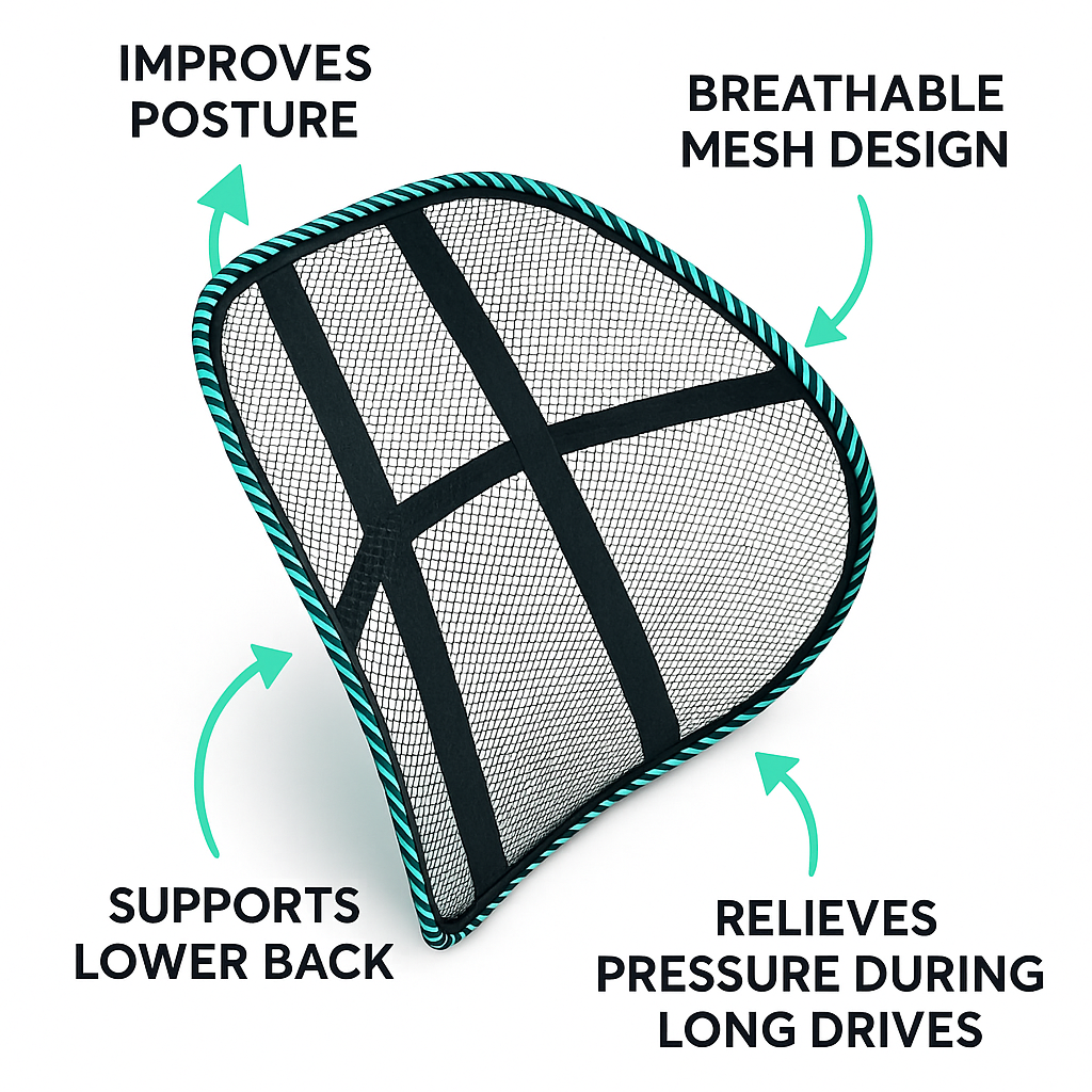 Car Seat Mesh Lumbar Support