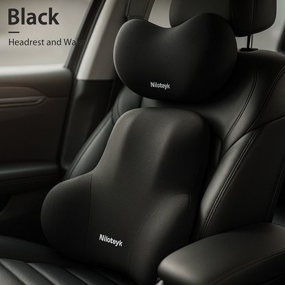 Memory Foam Car Neck & Lumbar Support Set