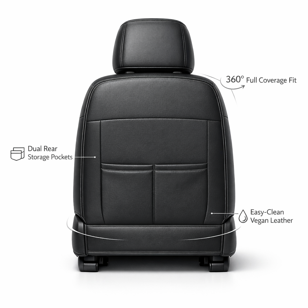 Purple & Black Car Seat Covers