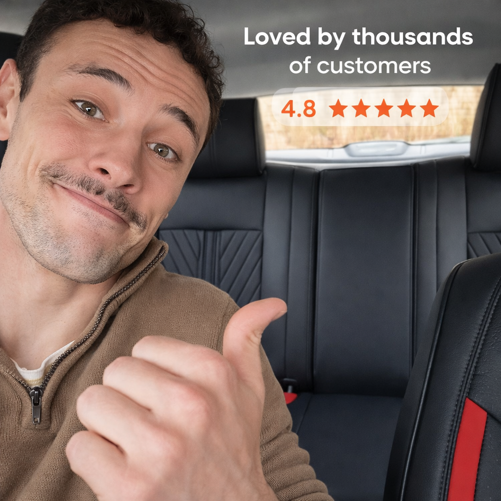 Purple & Black Car Seat Covers