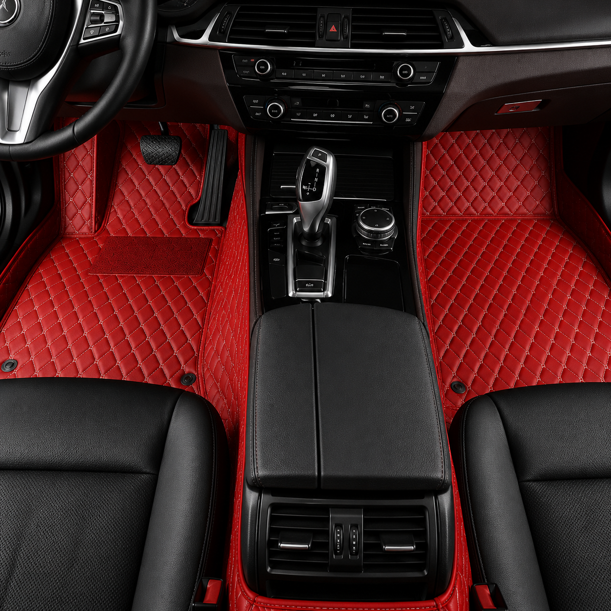 Wine Red Custom Car Floor Mats