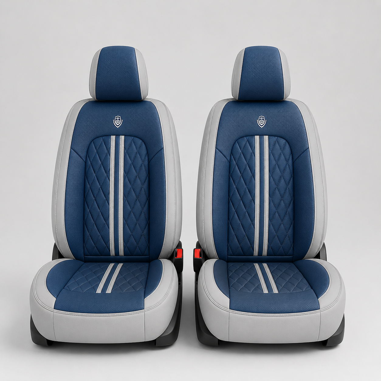 Blue & Gray Car Seat Covers