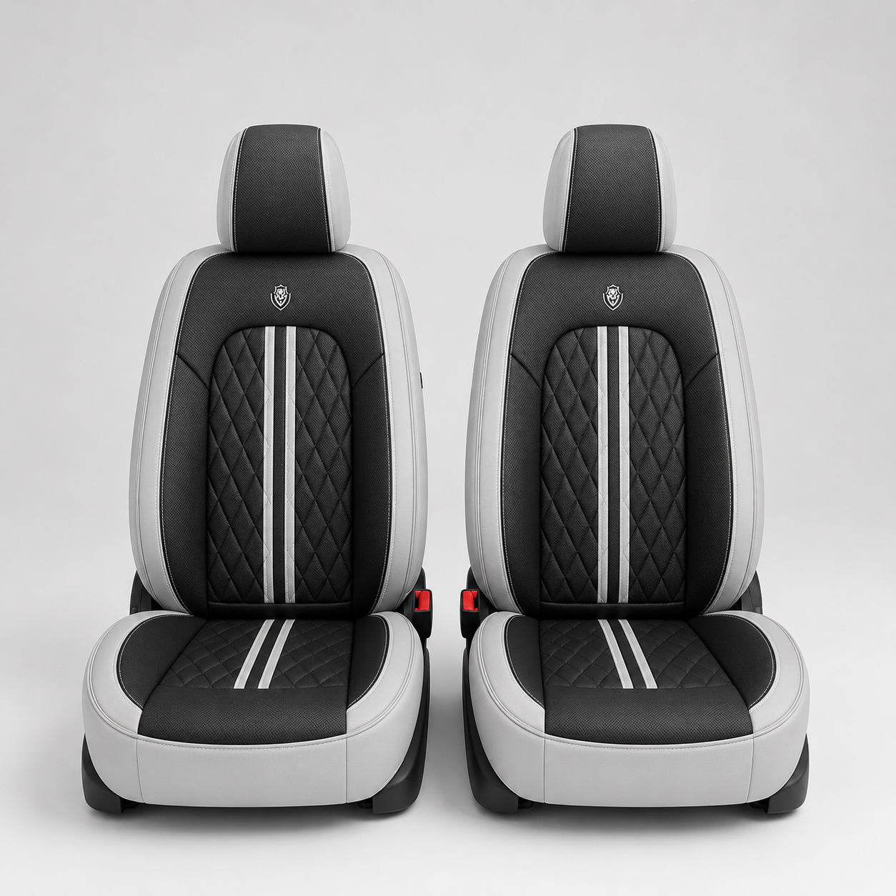 Gray & Black Car Seat Covers