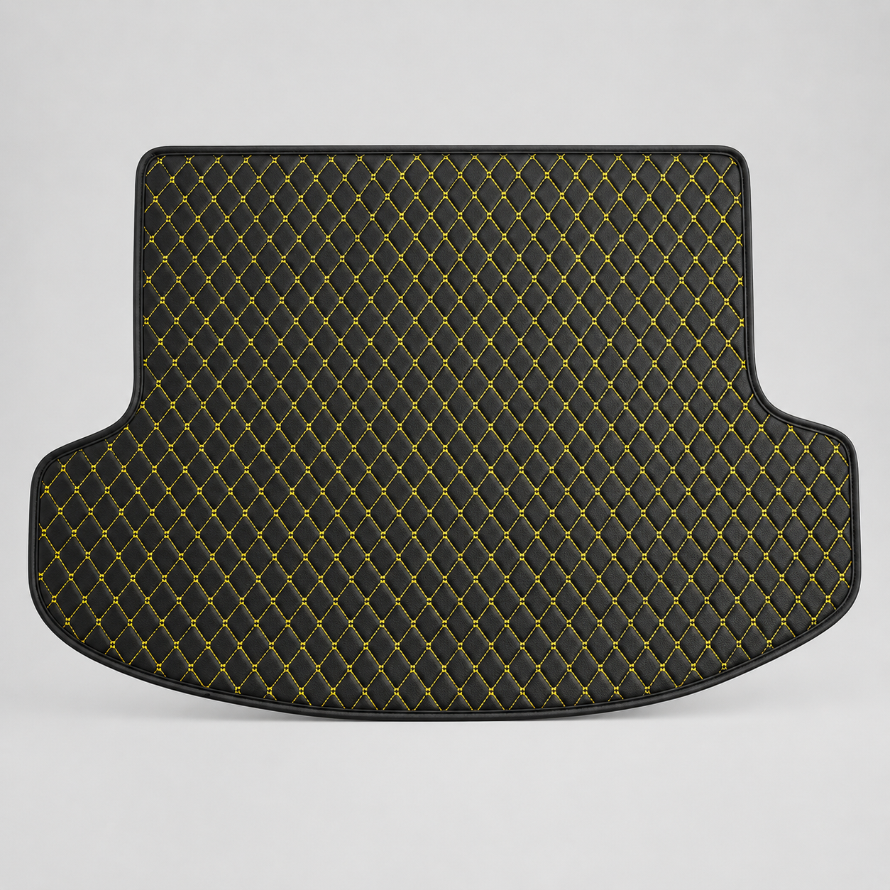 Black & Yellow Stitching Custom Car Trunk Mats