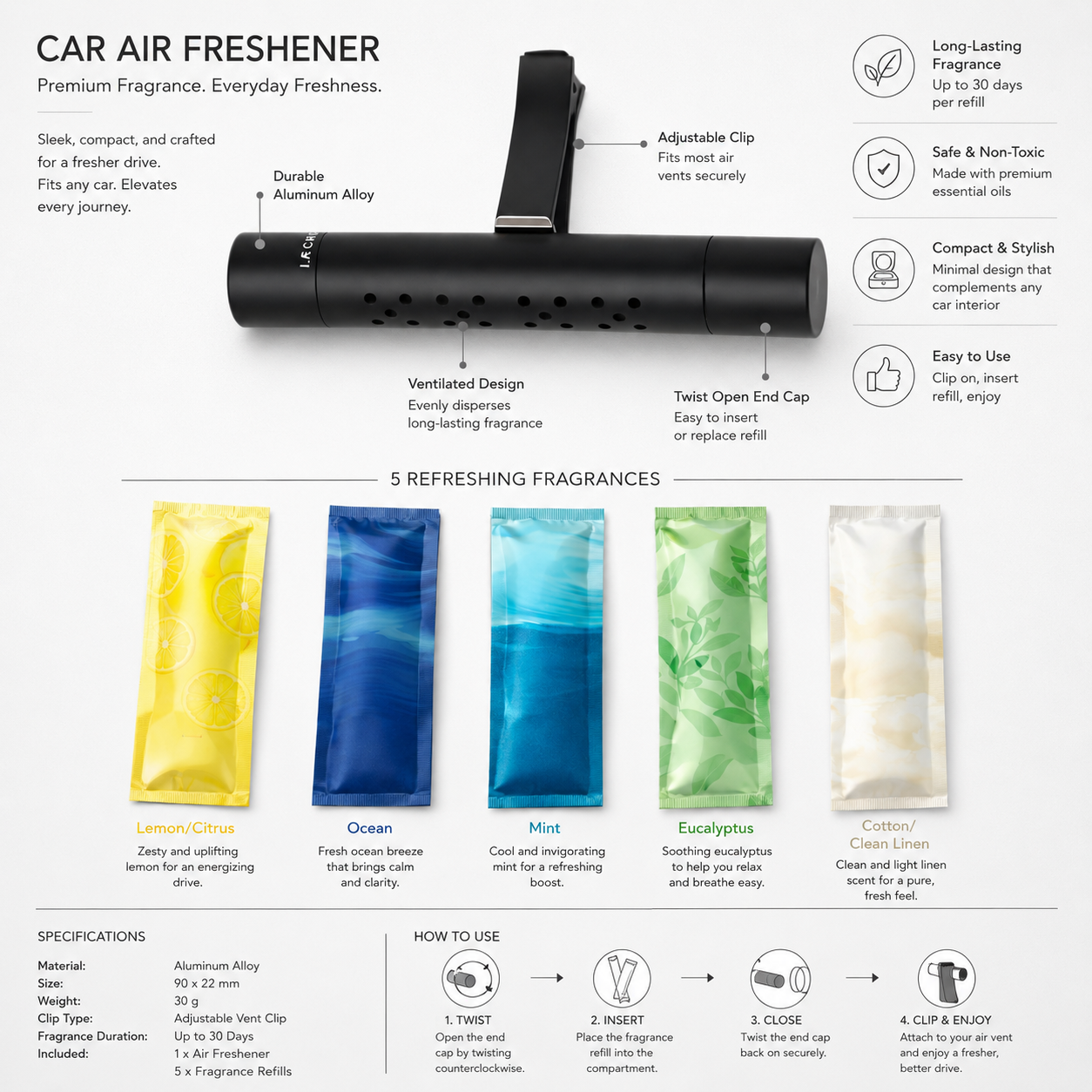 Vent Air Freshener Pack