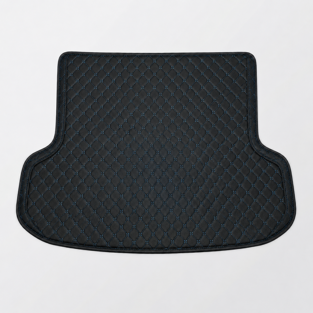 Black & Blue Stitching Custom Car Trunk Mats