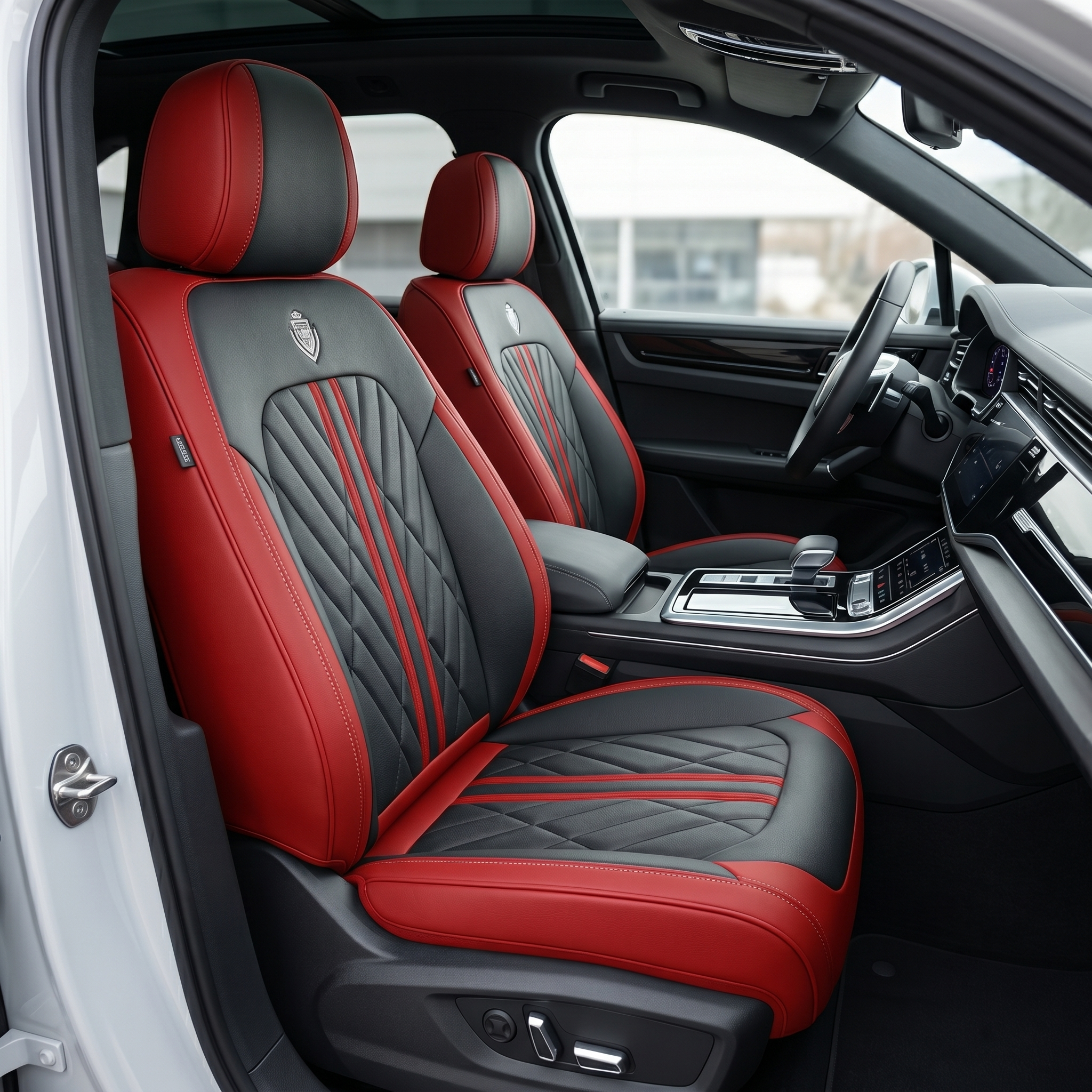 Red & Black Car Seat Covers