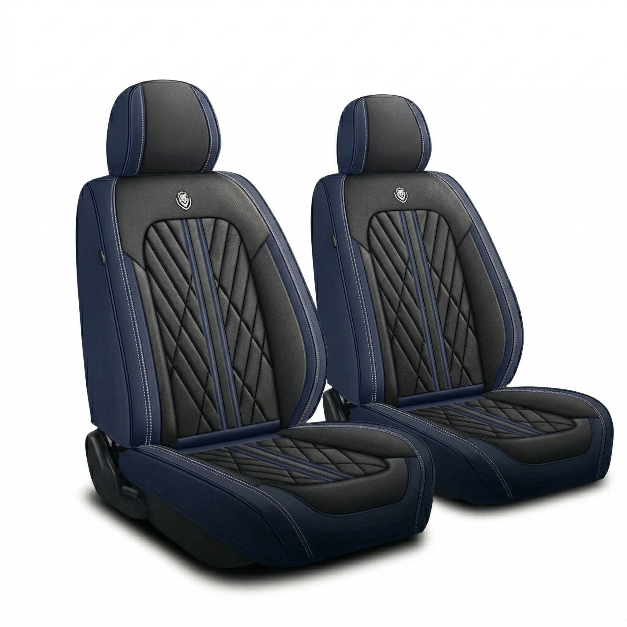 Black & Navy Car Seat Covers