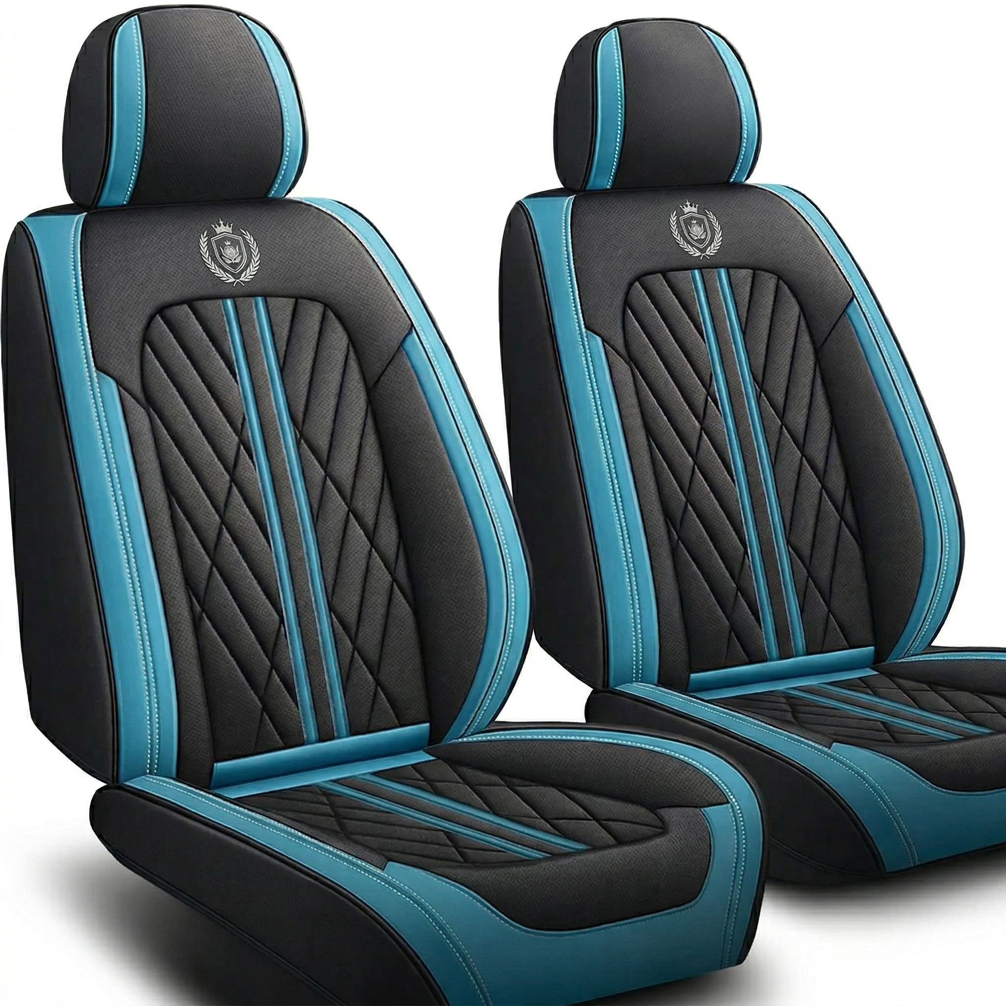 Black & Blue Car Seat Covers