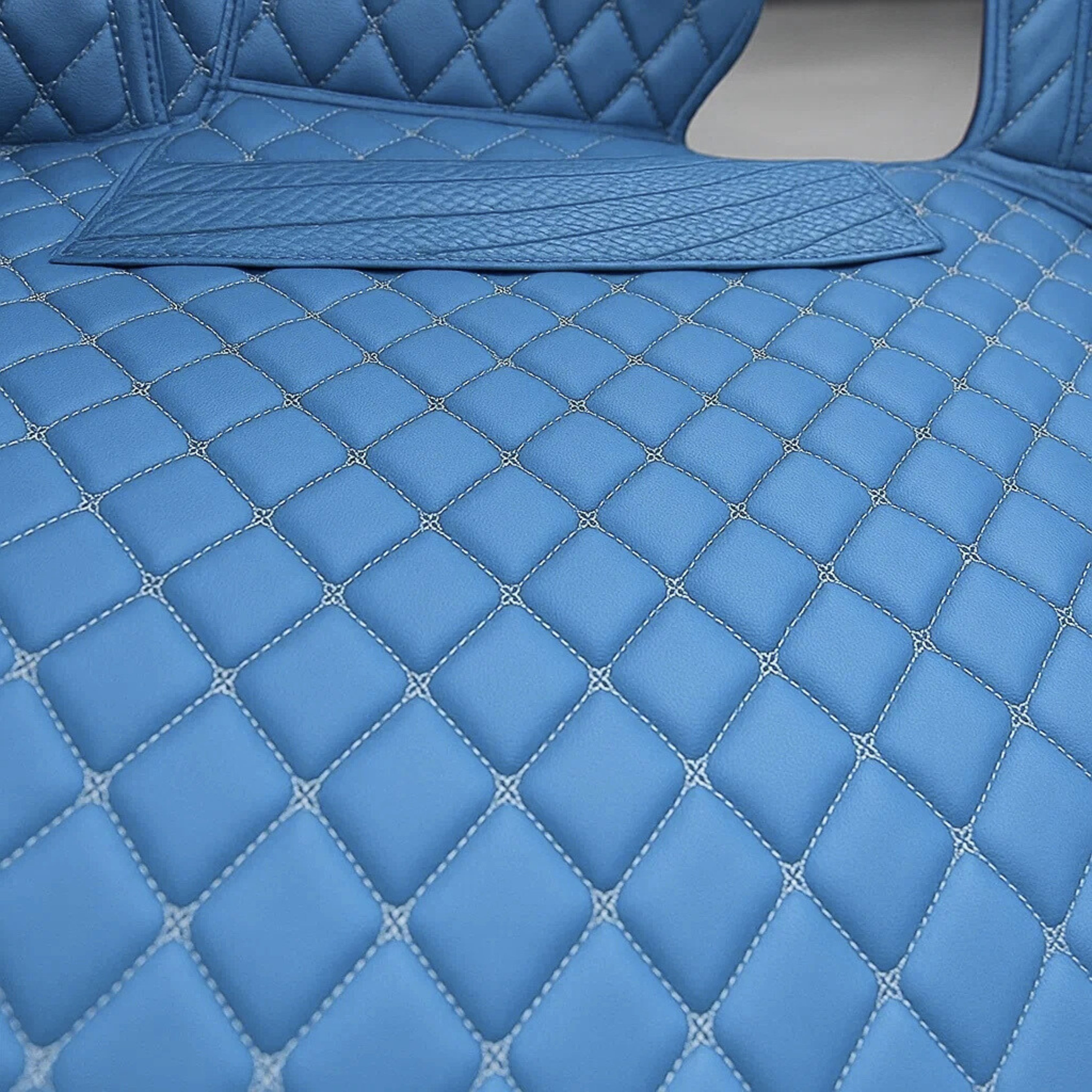 Blue Custom Car Trunk Mats
