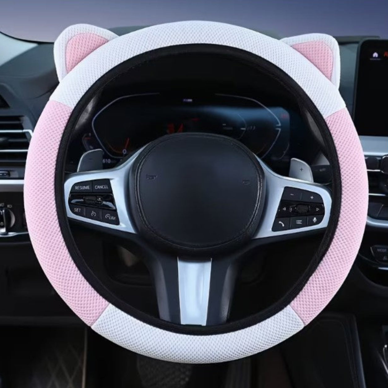 Car Steering Wheel Cover with Cute Ear Design