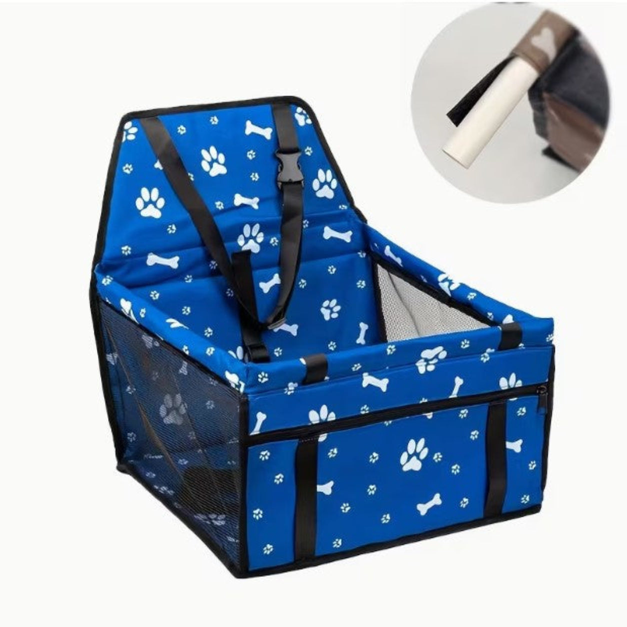 Dog Car Seat With Clip-On Leash
