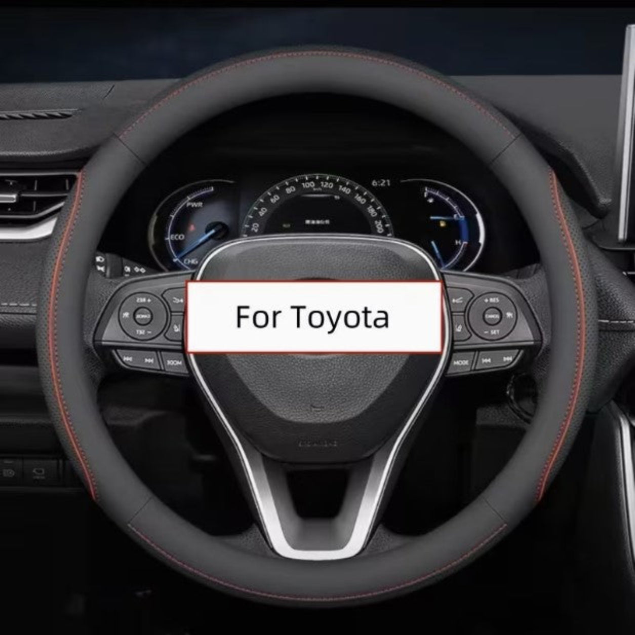 Faux Leather Steering Wheel Cover for Toyota