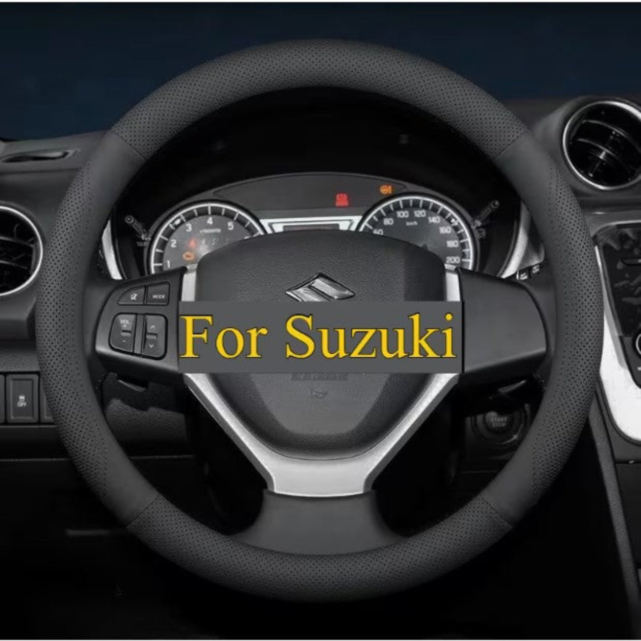 Suzuki Faux Leather Steering Wheel Cover