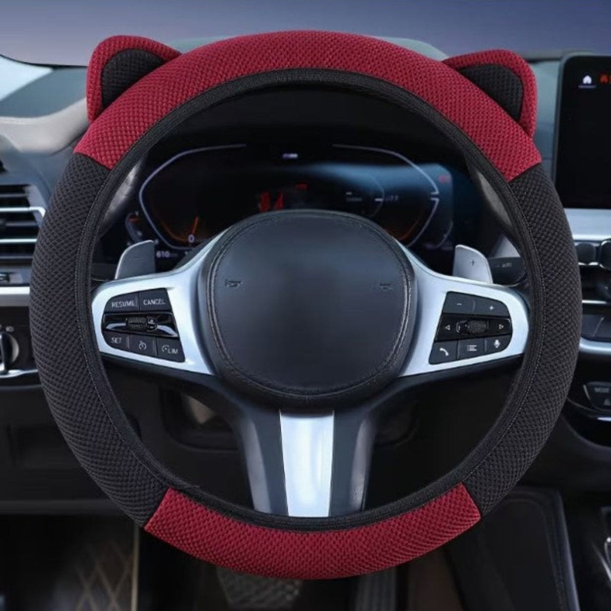 Car Steering Wheel Cover with Cute Ear Design