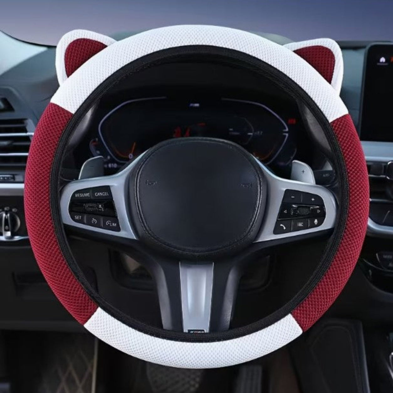 Car Steering Wheel Cover with Cute Ear Design