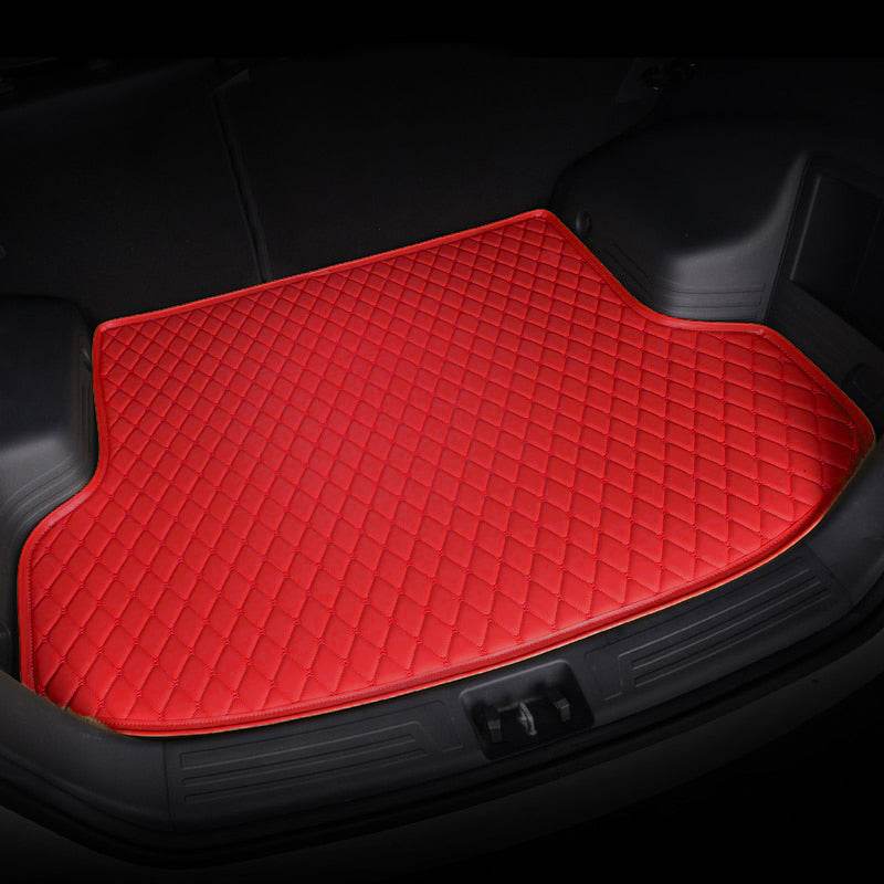 Sport Red Custom Car Trunk Mats