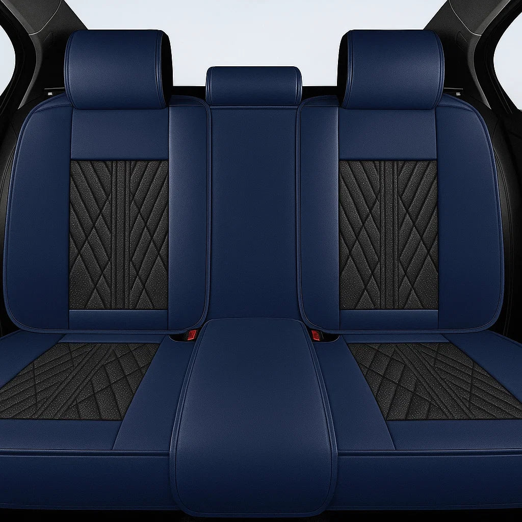 Black & Navy Car Seat Covers