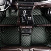 Custom Black & Green stitching Car Floor Mats